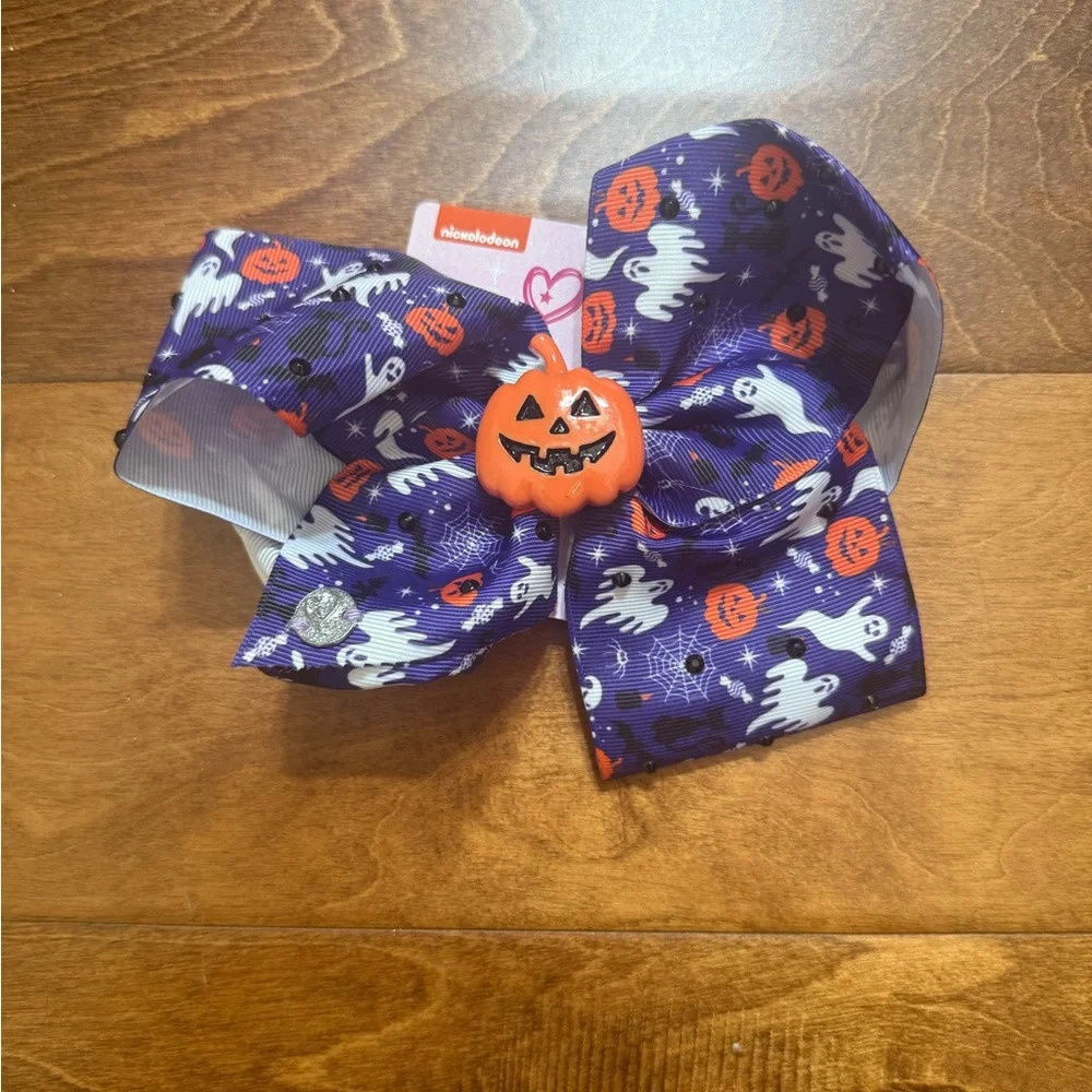 NWT Jojo Siwa Halloween Bow with Pumpkin and Ghosts